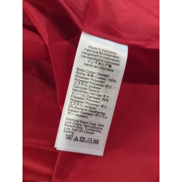 J Crew Red Lace Lady Shirt Jacket Blouse NWT - Picture 4 of 6